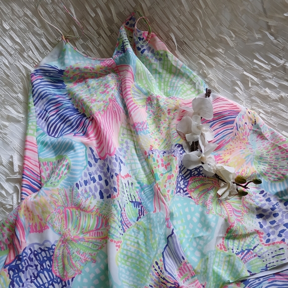 Lilly Pulitzer Dresses & Skirts - Lilly Pullitzer 'Clara' Silk Slip Dress